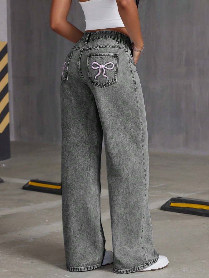 Fleur | Bow tie Jeans